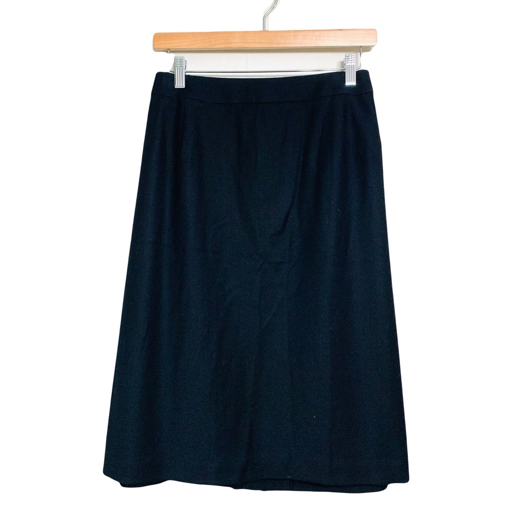 Talbots Black Skirt Women’s Petite Black Wool Blend Straight Skirt Sz 20W Petite